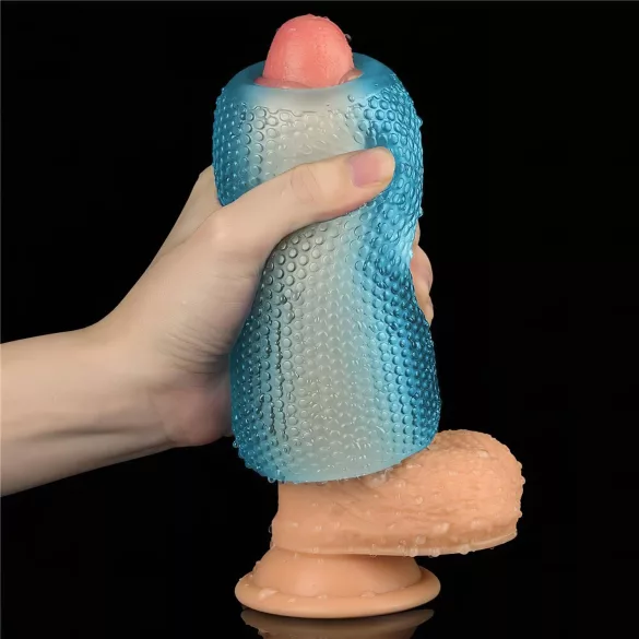 Lovetoy Training Master - 2-poolne sooniline masturbaator (sinine)