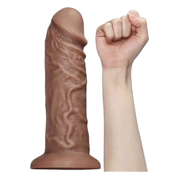 Lovetoy Chubby - realistlik dildoga iminapaga - 25cm naturaalne