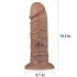 Lovetoy Chubby - iminapaga dildos - 25cm (naturaalne)