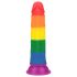 Lovetoy Prider - elutru dildos - 19cm (vikerkaarevärvides)