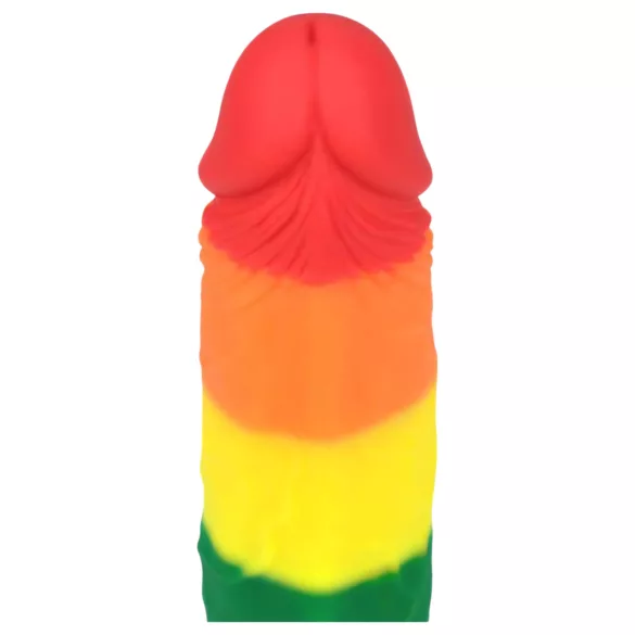 Lovetoy Prider - realistlik dildos - 19 cm - vikerkaarevärviline
