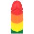 Lovetoy Prider - elutru dildos - 19cm (vikerkaarevärvides)
