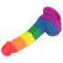 Prider realistlik dildo - 19cm (vikerkaar)