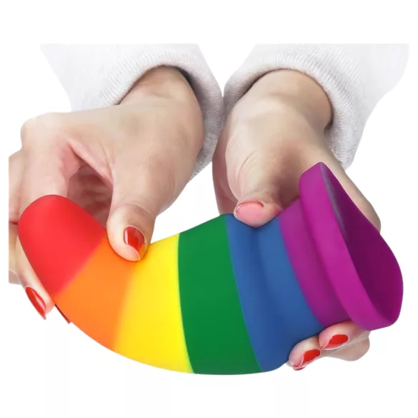 Lovetoy Prider - anaalipistik laiendaja - 15 cm - vikerkaarevärviline