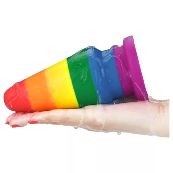 Lovetoy Prider - anaalipistik laiendaja - 15 cm - vikerkaarevärviline