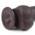 Lovetoy Sliding-Skin - kahes kihis dildo - 23cm (pruun)