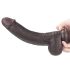 Lovetoy Sliding-Skin - kahes kihis dildo - 23cm (pruun)
