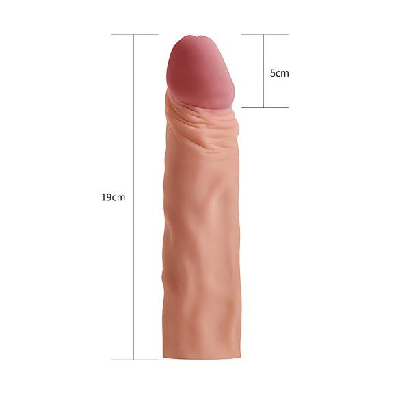 Lovetoy Pleasure X-tender - peenisemansett - 19 cm - naturaalne