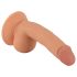 Mr. Rude - iminapaga, munanditega elutruudildo - 18cm (naturaalne)