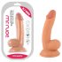 Mr. Rude - iminapaga, munanditega elutruudildo - 18cm (naturaalne)