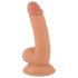 Mr. Rude - iminapaga, munanditega elutruudildo - 18cm (naturaalne)