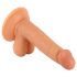 Mr. Rude - iminappadega elutru dildo - 17cm (nahavärvi)
