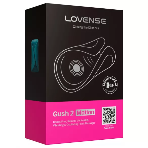 Lovense Gush 2 - rakendusega juhitav peenisepea vibraator (türkiissinise)