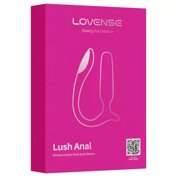 Lovense Lush Anal - rakendusega juhitav anaalvibraator, LED-valgustusega - roosa