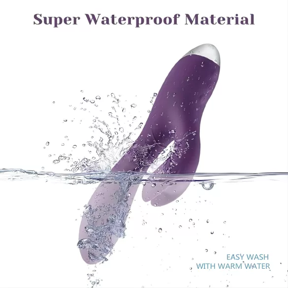 Tracy's Dog - jänesevibraator - veekindel, kliitoristimulaator - lilla