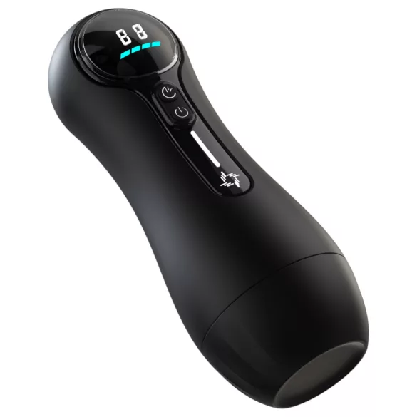 Leopard - automaatne masturbaator - vaakumiga - must