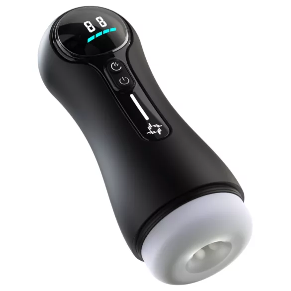 Leopard - automaatne masturbaator - vaakumiga - must