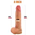 FeelSkin - ülirealistlik munanditega dildo (naturaalne, 20,5 cm)