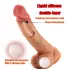 FeelSkin - ülirealistlik munanditega dildo (naturaalne, 20,5 cm)