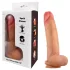 FeelSkin - ülireaistlik munanditega dildo (naturaalne, 22 cm)