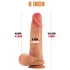 FeelSkin - ülirealistlik munanditega dildo (naturaalne, 12,5 cm)