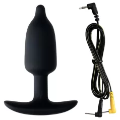   DG-LAB - kahepooluseline juhtivast silikoonist elektro-anaalkoonus (must)