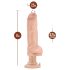 Blush Bad Boy - vibraator piercinguga - 33 cm naturaalne