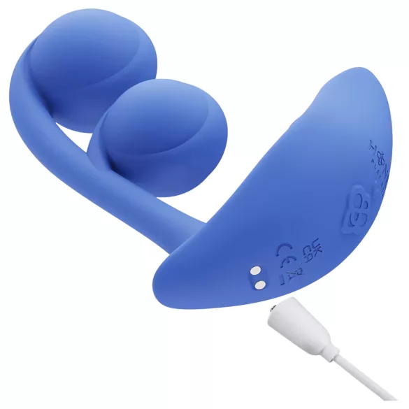 Honey Play Box Melody - rakenduse juhitav pärlitega 2in1 vibraator (sinine)