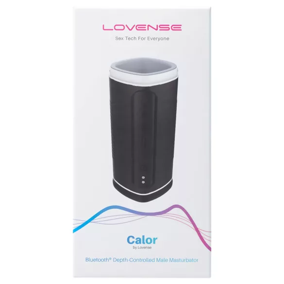 Lovense Calor - rakendusega juhitav soojendusega masturbator meestele (must)
