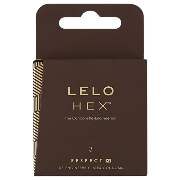 LELO Hex Respect XL - luksus kondoomid (3 tk)