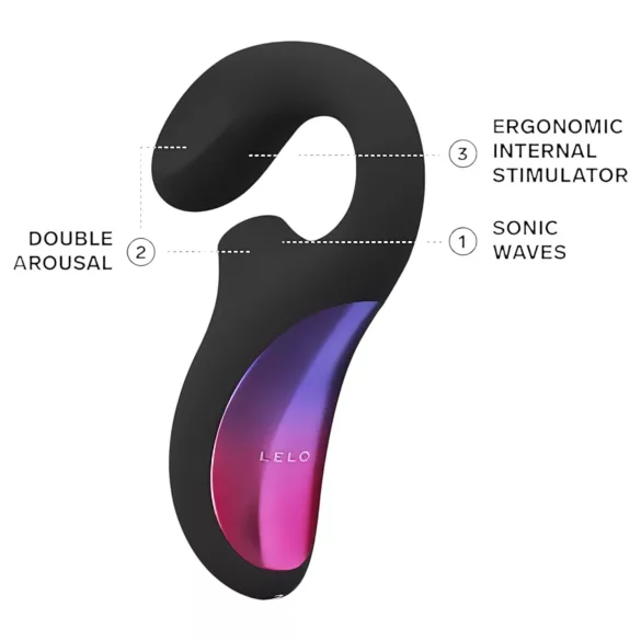 LELO Enigma - laaditav veekindel 2in1 G-punkti vibraator - must