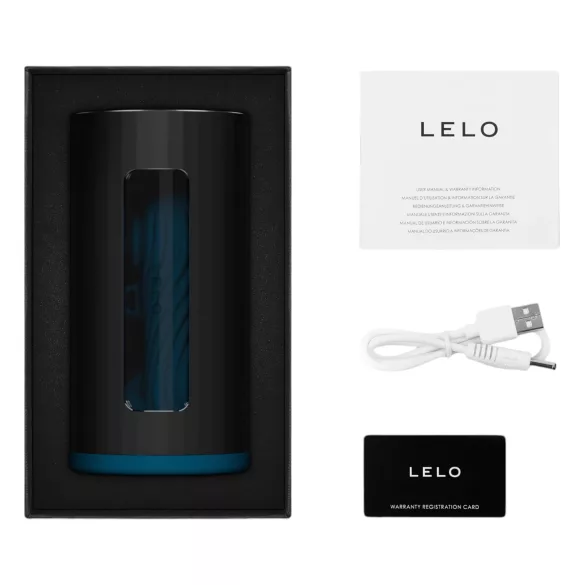 LELO F1s V3 - interaktiivne masturbaator - must-sinine