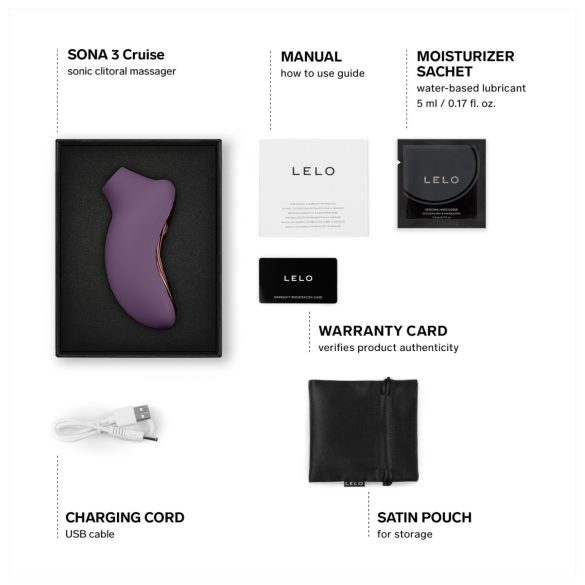 LELO Sona 3 Cruise - kliitorivibraator - helilained - lilla
