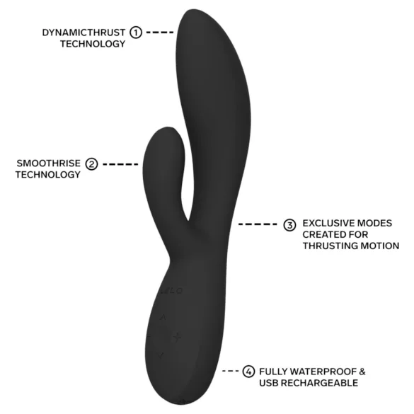LELO - INA Thrust tõukefunktsiooniga jänkuvibraator (must)