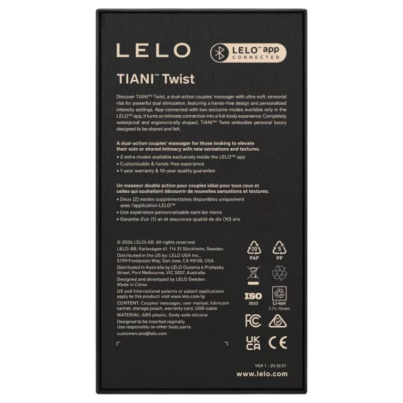 LELO Tiani Twist - nutikas paarivibraator (roosa)