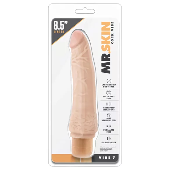 Dr. Skin Vibe No.7 - realistlik vibraator - naturaalne