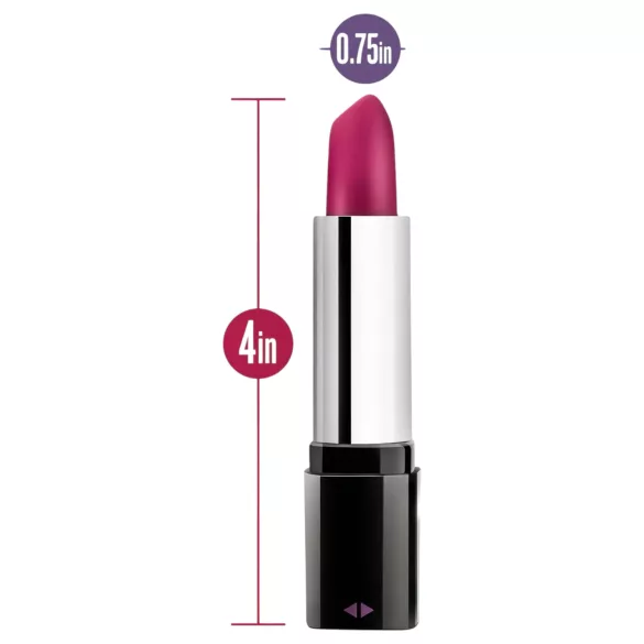 Blush Lipstick Rosé - veekindel huulepulga vibraator - must-roosa