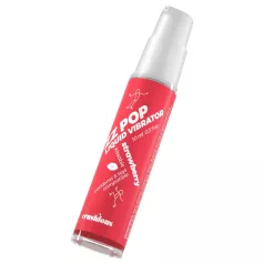   Crushious ZZ POP - söödav vedel vibraator, maasikas (10 ml)