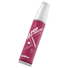   Crushious ZZ POP - söödav vedel vibraator, punane marja (10 ml)