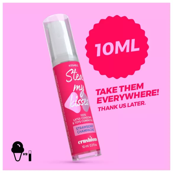 Crushious Steal My Kisses - maitsestatud libesti, maasika-vahuveini maitsega (10 ml)