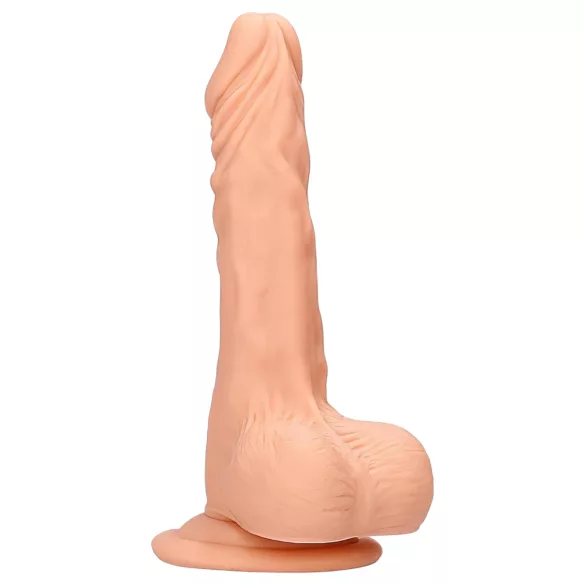RealRock Dong 7 - realistlik munanditega dildo 17cm - naturaalne