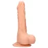 RealRock Dong 7 - realistlik munanditega dildo 17cm - naturaalne