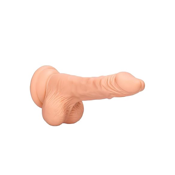 RealRock Dong 7 - realistlik munanditega dildo 17cm - naturaalne