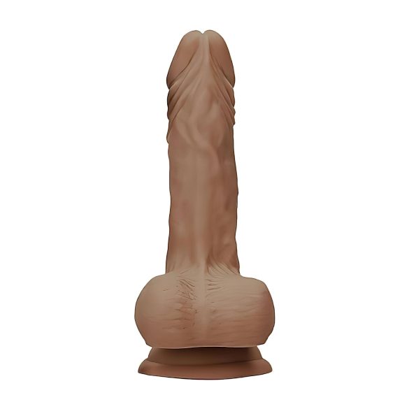 RealRock - realistlik munanditega dildo - 17cm - tume naturaalne