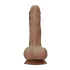 RealRock - realistlik munanditega dildo - 17cm - tume naturaalne