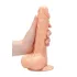 RealRock - dildo munanditega - realistlik - 20cm naturaalne