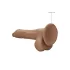 RealRock Dong 10 - realistlik munanditega dildo 25cm - tume nahatoon