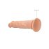 RealRock Dong 10 - elutruut dildo (25 cm) - naturaalne