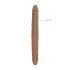 RealRock Kahepoolne Dildo 14 - topelt dildo (36cm) - tume naturaalne
