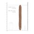 RealRock Double Dong 14 - topelt dildo (36cm) - tume looduslik